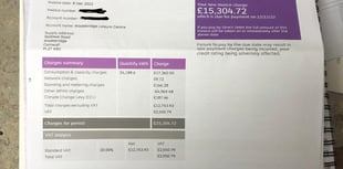 £15k a month energy bill for centre