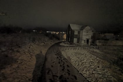 Heavy snow in parts of Cornwall