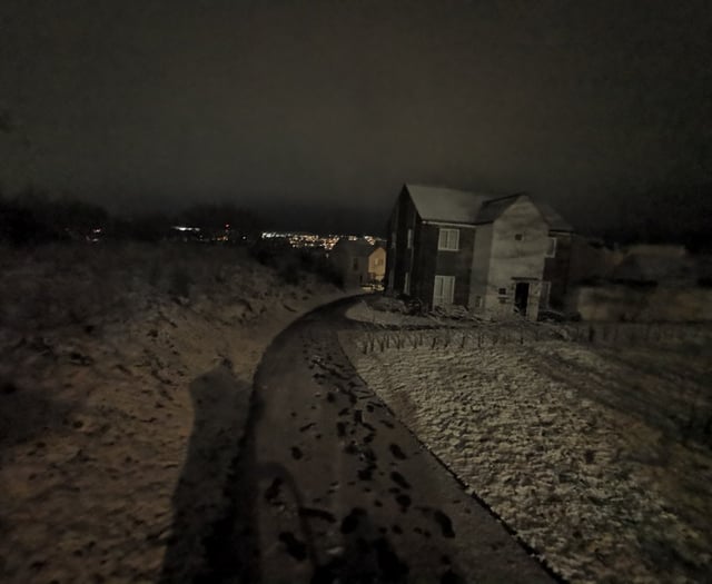 Heavy snow in parts of Cornwall