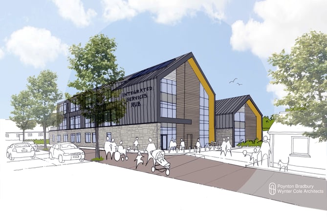 The plans for the new Integrated Service Hub in Liskeard