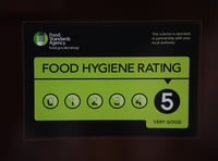 Food hygiene ratings handed to 21 Cornwall establishments