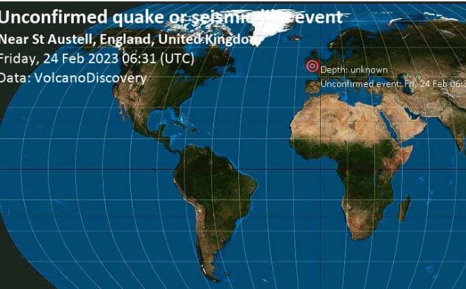 How the quake was reported on volcanodiscovery.com
