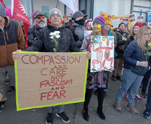 Gallery: asylum seeker protest in Cornwall