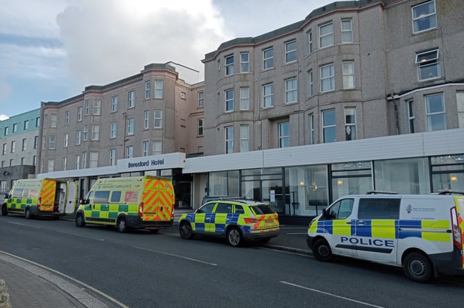 Beresford Hotel Newquay when emergency services responded to an out break of illness in November