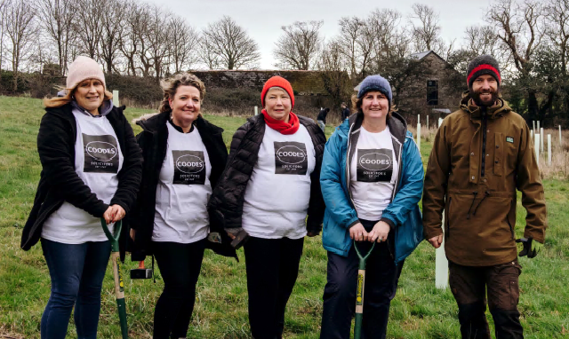 From left, Julie Hatton, Jo Counter, Helen Willett and Jeni Luke from Coodes Solicitors with Carl Rowlison from Plant One Cornwall