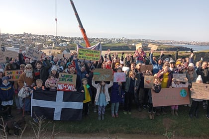 Second demonstration held against cliff being concreted 