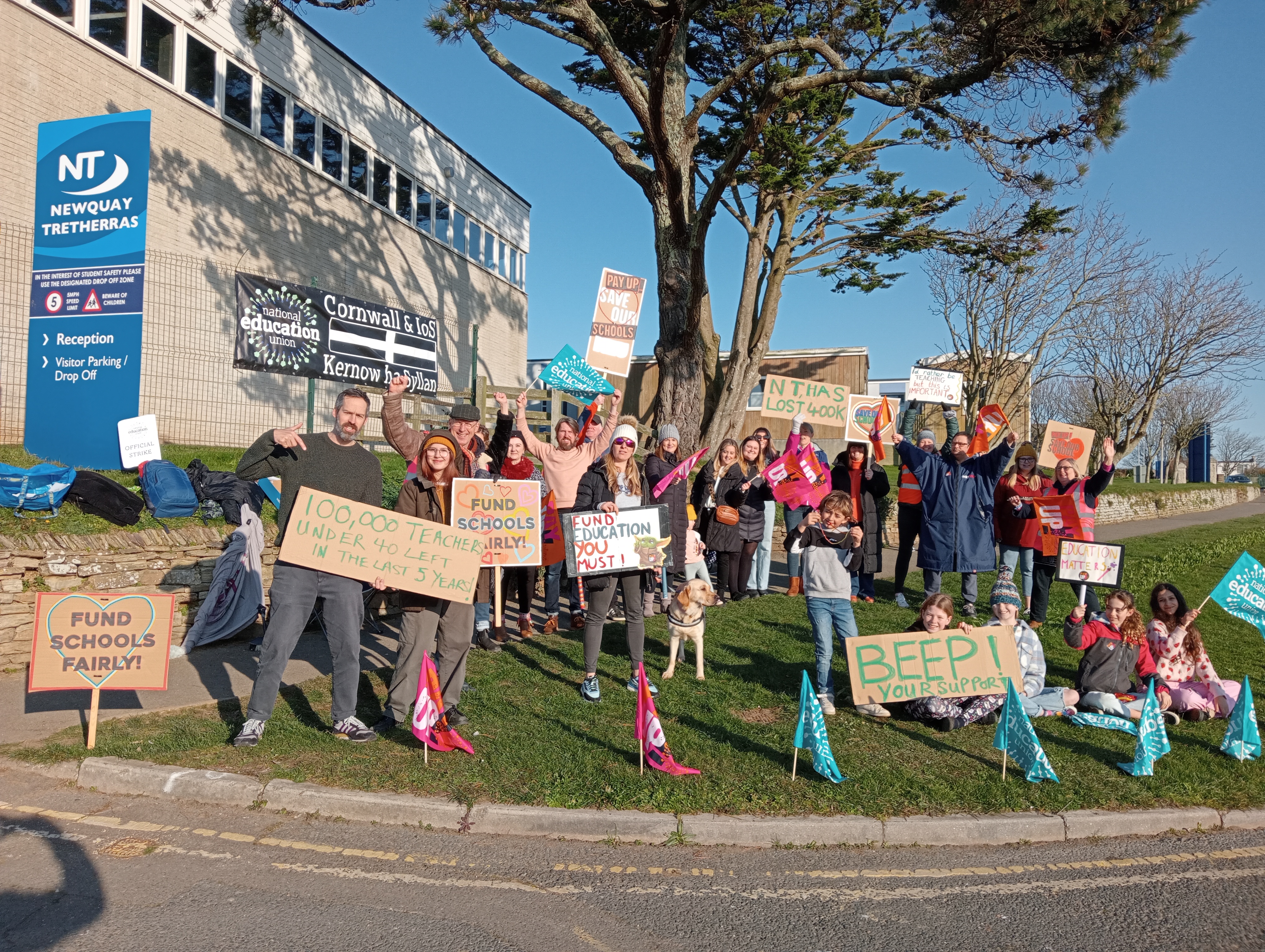 Teachers strike at Cornish schools voicenewspapers