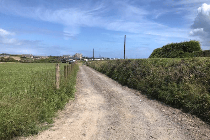 The area of the planned campsite at St Merryn