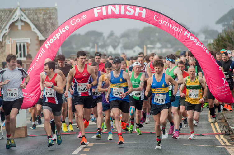 The Cornwall Hospice Care "Run Falmouth" Half Marathon  Picture by Colin Higgs