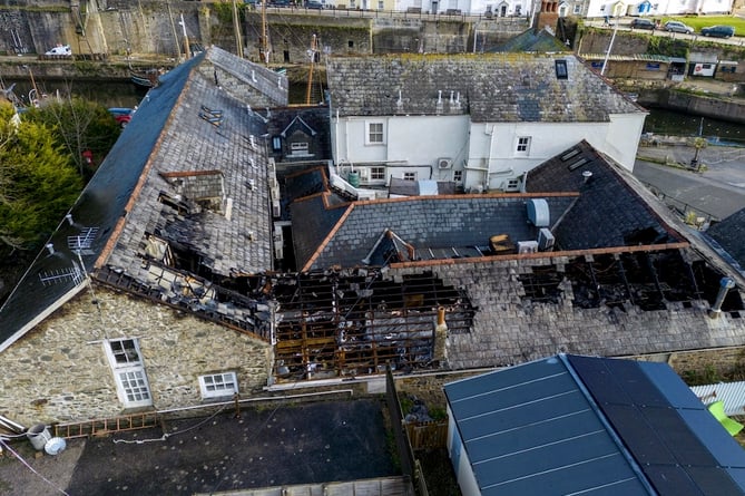 Pier House Hotel fire damage