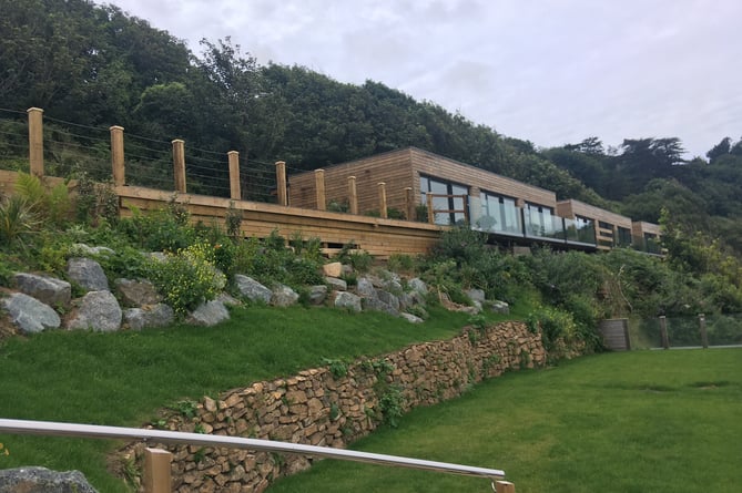 The newly constructed buildings at the Carbis Bay Hotel built without planning permission 