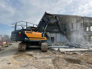 Demolition work underway at Newquay Primary Academy 