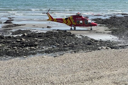 Injured woman rescued from Charlestown beach 