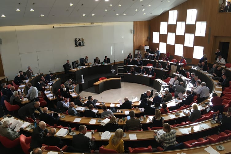 Cornwall Council's chamber