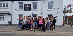 Speedo Mick given warm reception on the last leg of his long walk