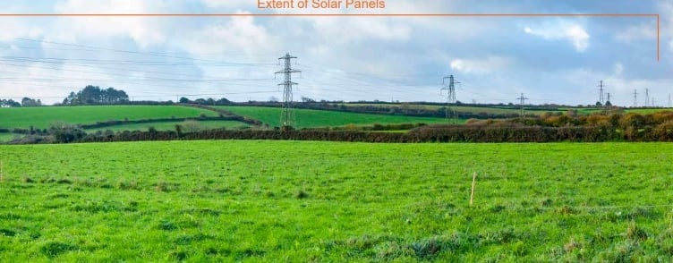 Land on which the 200-acre solar farm would be constructed