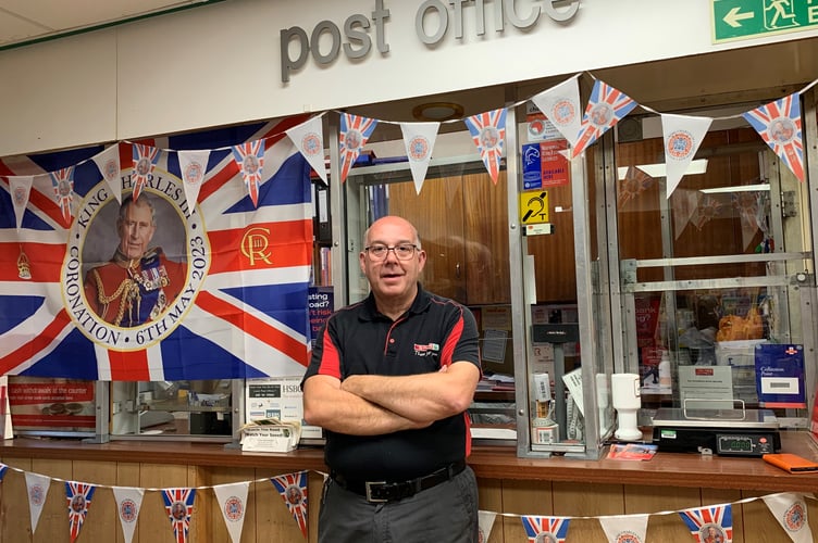 Gary Walters at Menheniot Post Office