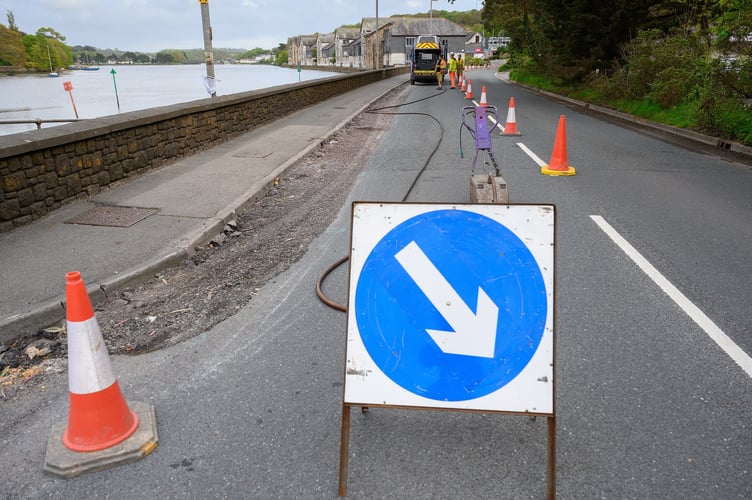 Work currently being carried out on Newham Road, Truro, may have to stop if an injunction is successful