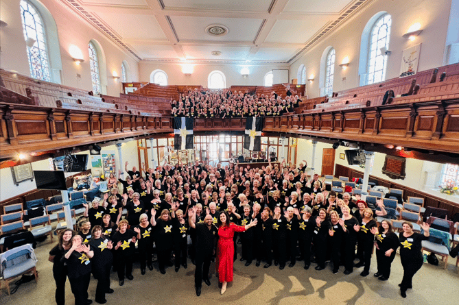 The Rock Choir at Truro Methodist Church with Marcus Alleyne and Caroline Redman Lusker