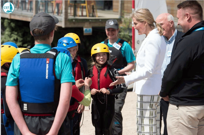 Her Royal Highness The Duchess of Edinburgh meeting Cornish school pupils