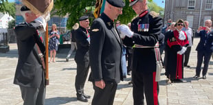 Lord Lieutenant awards former fireman British Empire Medal in Bodmin 