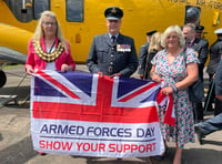 Ceremony held in Newquay ahead of Armed Forces Day