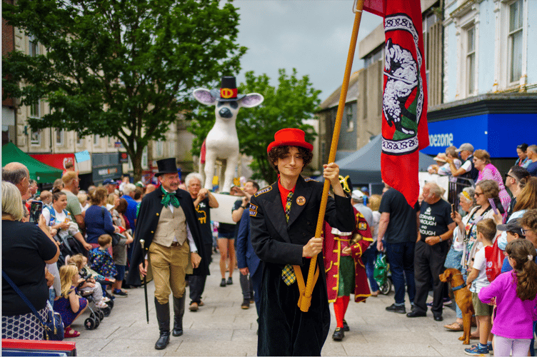 Picture from Redruth’s Murdoch Day festival on Saturday 