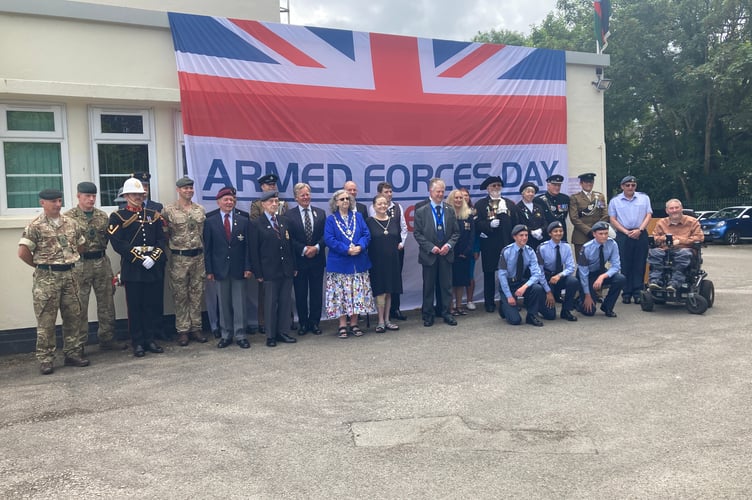 Army personnel, civic dignitaries, veterans and cadets were in attendance at the Armed Forces Day Community Flag Relay event in Truro