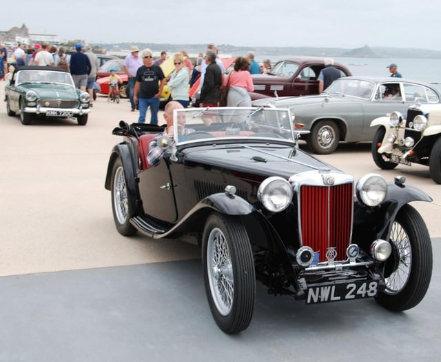 Car show set to return on Penzance Promenade 