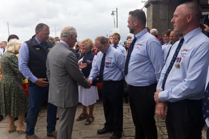 St Ives RNLI has welcomed King Charles III and Queen Camilla