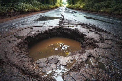 Cornwall ranks second for areas worst hit by potholes