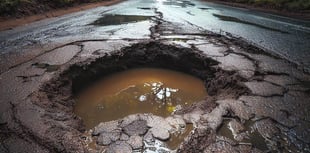 Cornwall ranks second for areas worst hit by potholes