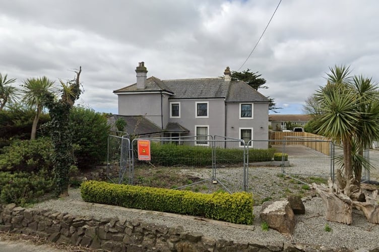 The Sandbank site which has been purchased by Cornwall Council for emergency housing, even though no one has moved in yet