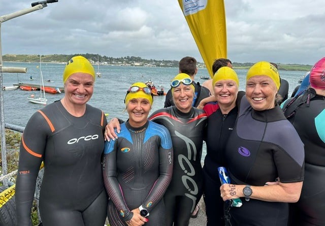 Some of the swimmers that braved the Padstow to Rock Swim