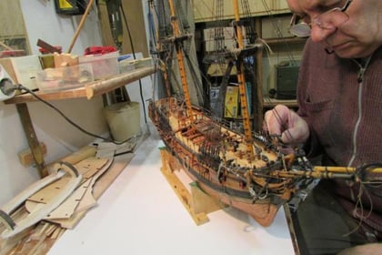 Model ship is on its way to Duchy from Ukraine