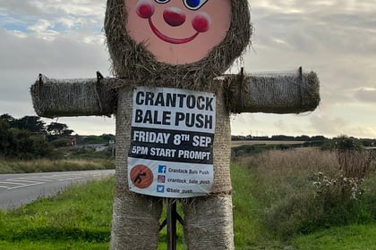 Fundraisers ready to roll at the Crantock Bale Push
