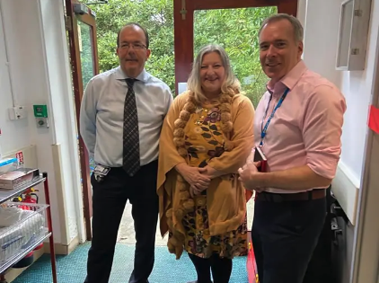 Jon Stratton, Sharon and Steve Williams opening the new suite