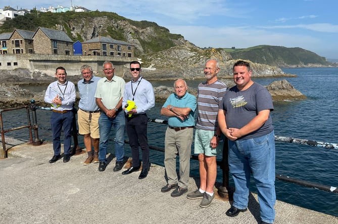 Mevagissey representatives meeting South West Water officials