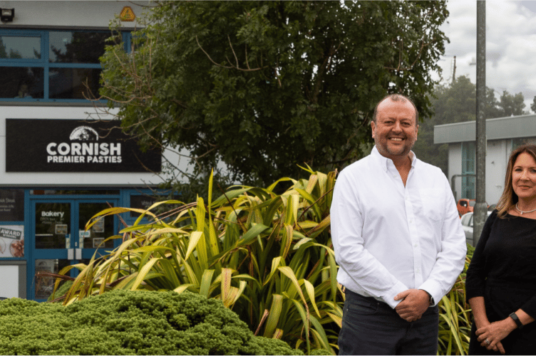 Mark Norton, managing director of Cornish Premier Pasties, with Ignition’s Eleanor Smith