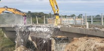 Video: The old A30 bridge was dismantled over the weekend