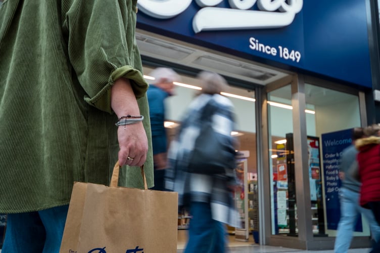 Boots logo and shopper