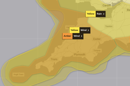 South West set for further bad weather as warning upgraded to amber