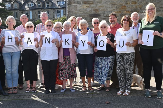 Members of the Betjeman Centre in Wadebridge say ‘thank you’ for the support they have received