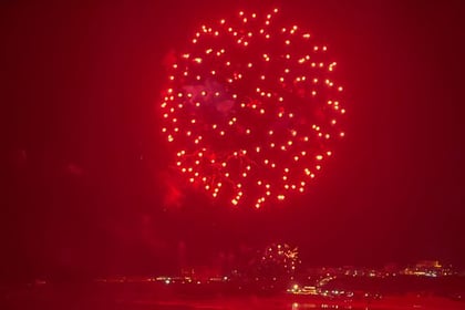Video: Crowds enjoyed a spectacular fireworks display at Fistral Beach