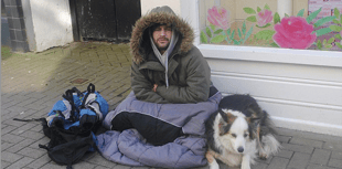 A homeless Newquay man died a day after he was released from jail