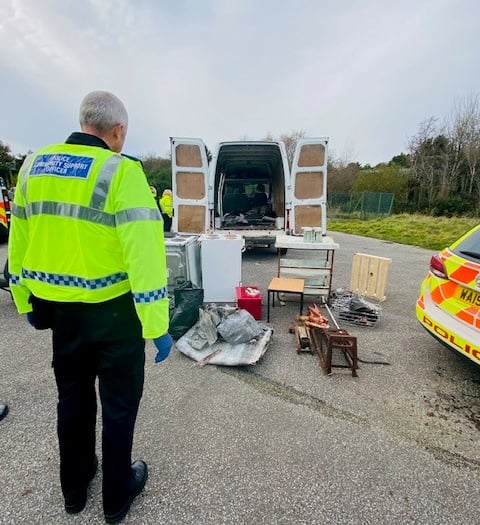 Police operation targets unlicensed waste carriers in West Cornwall