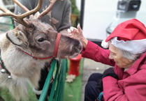 Reindeer makes care home visit
