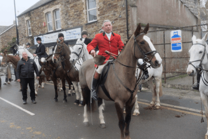 Traditional hunt held in St Columb Major on New Year's Day