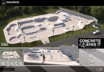 Work is underway on phase two of Newquay's popular skatepark