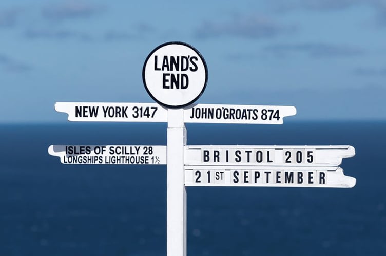 Land's End Sign